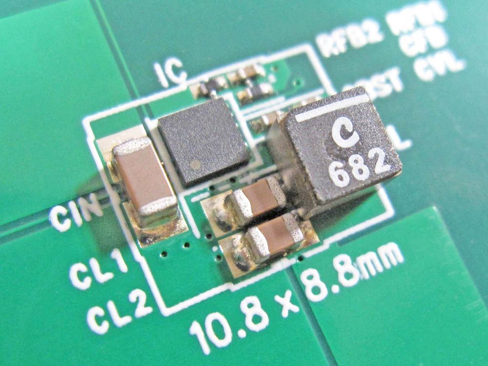 XC9714系列实装电路板(10.8 x 8.8 mm)