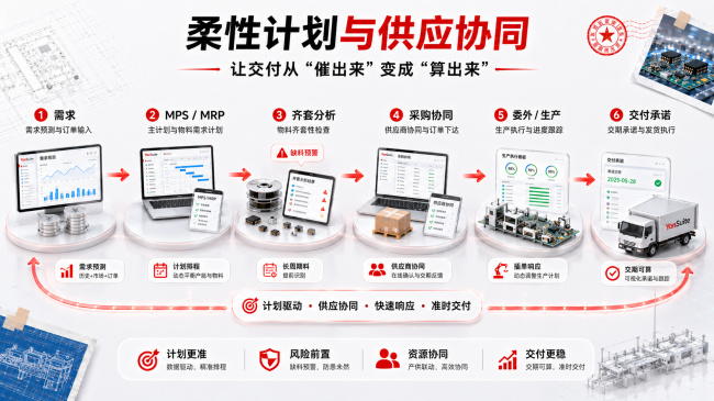 中型电子制造企业ERP选型指南：物料、交付、质量与利润全链路可控